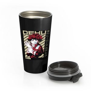 Deku Diagonal My Hero Academia Stainless Steel Travel Mug