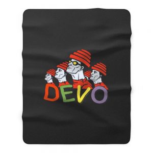 Devo Rock Band Fleece Blanket