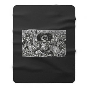 Dia de los Muertos Fleece Blanket