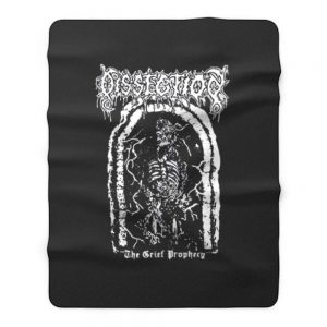 Dissection Balck Metal Fleece Blanket