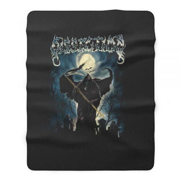 Dissection Metal Band Fleece Blanket