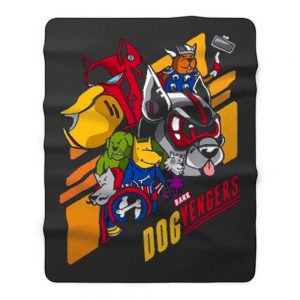 Dog Vengers Funny Dog Lovers Fleece Blanket