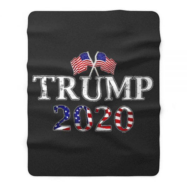 Donald Trump Election 2020 Flag Fleece Blanket