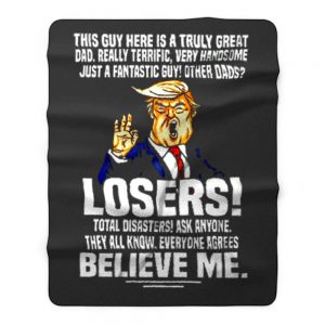 Donald Trump Fathers Day Fleece Blanket