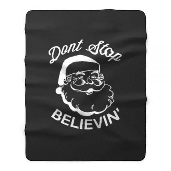 Dont Stop Beevein Father Christmas Xmas Fleece Blanket