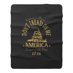 Dont Tread On Me Gadsden Snake Flag Fleece Blanket