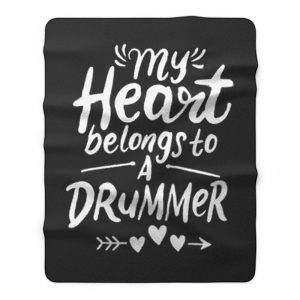 Drummer Girlfriend Fleece Blanket