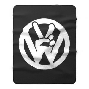 Dub Peace Symbol Fleece Blanket