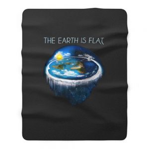 Earth Is Flat Fleece Blanket