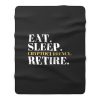 Eat Sleep Cryptocurrency Retire Fleece Blanket