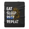 Eat Sleep Reef Repeat Fleece Blanket