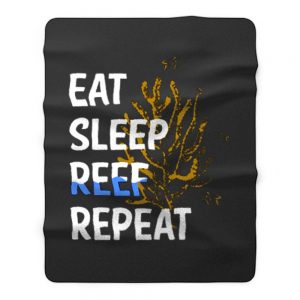 Eat Sleep Reef Repeat Fleece Blanket