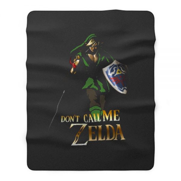 Elf Green Warrior Dont Call Me Zelda Anime Fleece Blanket