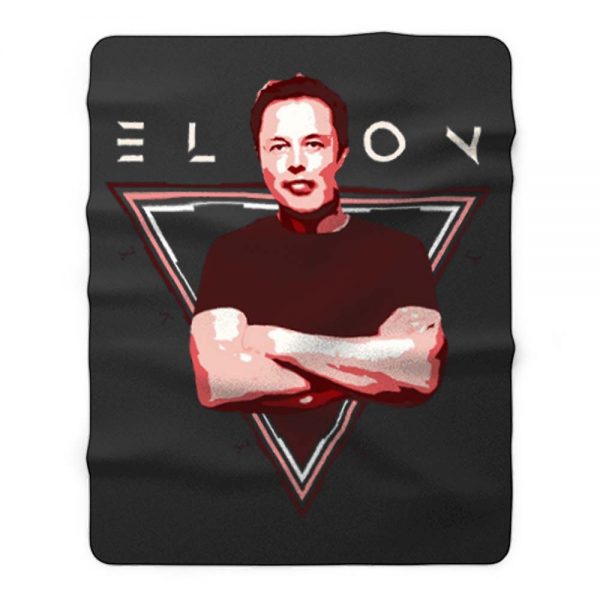 Elon Musk Space x Nerdy Fleece Blanket