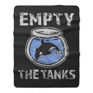 Empty the Tanks Free the Orca Whales Fleece Blanket