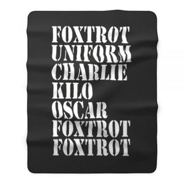 FOXTROT Offensive Rude Fleece Blanket