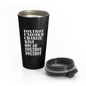 FOXTROT Offensive Rude Stainless Steel Travel Mug