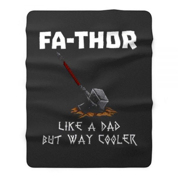 Fa Thor Viking Fathers Day Fleece Blanket