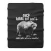 Fact Bears Eat Beets Fleece Blanket