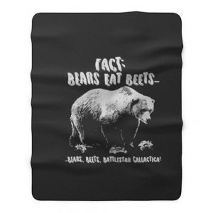 Fact Bears Eat Beets Fleece Blanket