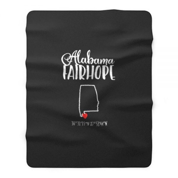 Fairhope Alabama Fleece Blanket