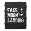 Fake News Landing Fleece Blanket