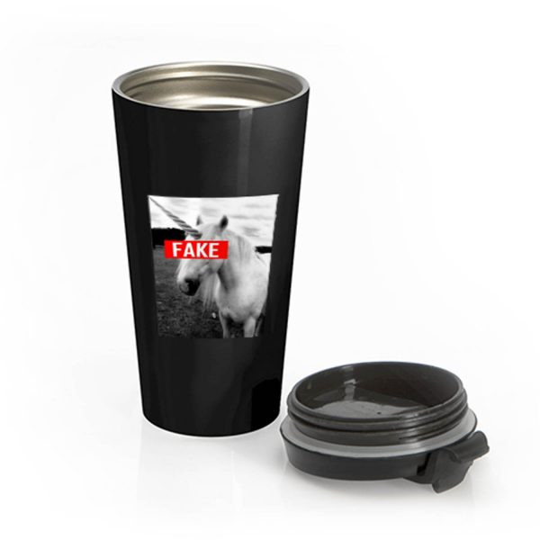 Fake Unicorn Hipster Funny Stainless Steel Travel Mug