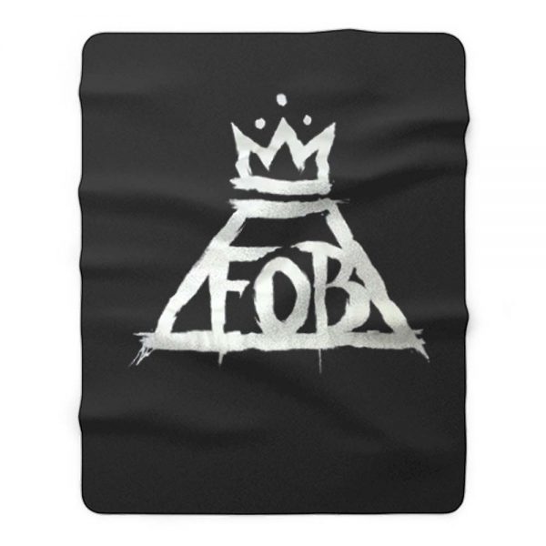 Fall Out Boy Fob Crown Rock Band Fleece Blanket