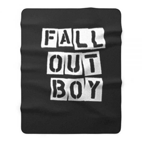 Fall Out Boy Fob Retro Fleece Blanket