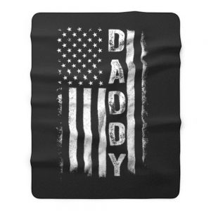 Father Day American Flag Fleece Blanket