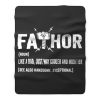 Father Thor FaThor Funny Dad Viking Fleece Blanket