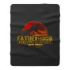 Fatherhood Jurassic Park Fleece Blanket