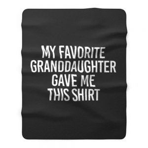 Fathers Day Present Gift From Grandchild Papa TShirt From Grandkids Fleece Blanket