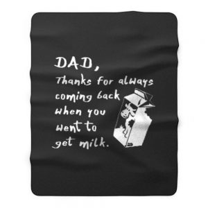 Fetching Milk Dad Fathers Day Fleece Blanket