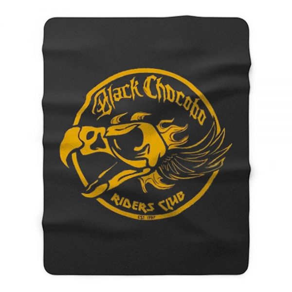 Final Fantasy Black Chocobos Riders Club Fleece Blanket