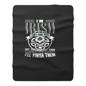 Finish Them Irish Fleece Blanket