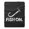 Fish On Fishing Fleece Blanket