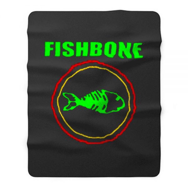 Fishbone Band Fleece Blanket