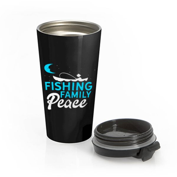 Fishing Family Peace Stainless Steel Travel Mug