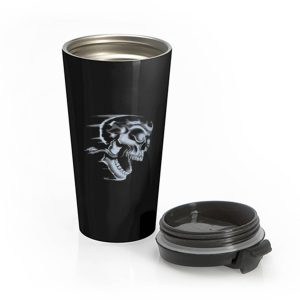 Flaming Skull Stainless Steel Travel Mug