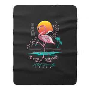 Flamingo Japan Fleece Blanket