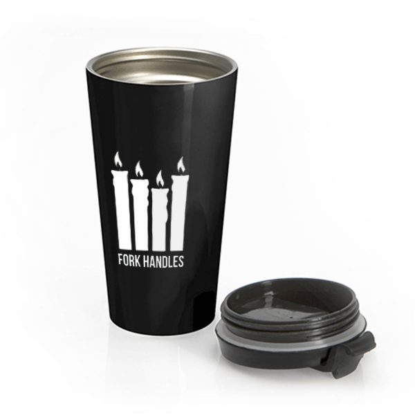 Fork Handles The Two Ronnies Four Candles Stainless Steel Travel Mug