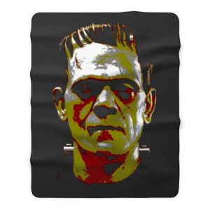 Frankenstein Face Halloween Horror Movie Fleece Blanket