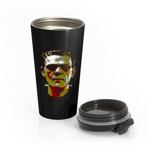 Frankenstein Face Halloween Horror Movie Stainless Steel Travel Mug