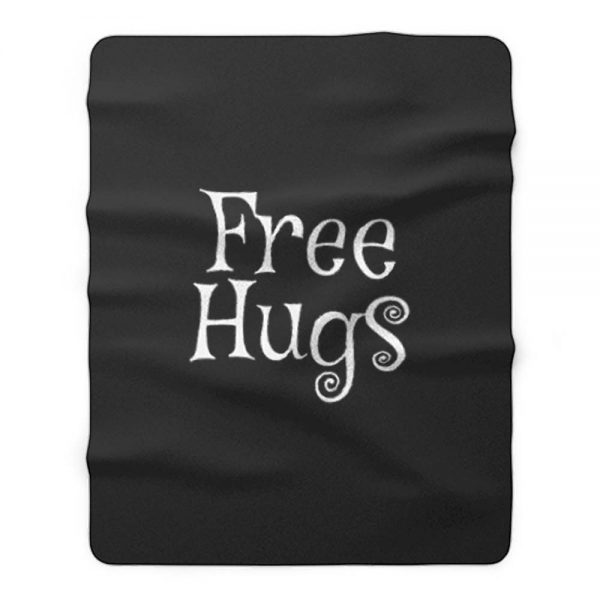 Free Hugs Funny Fleece Blanket