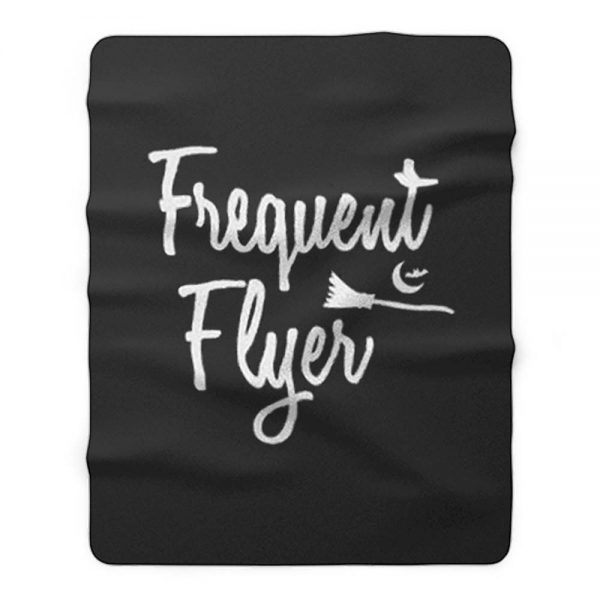 Frequent Flyer Witch Halloween Fleece Blanket