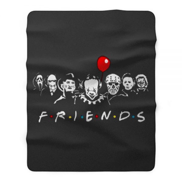 Friends Horror Movie characters Fleece Blanket