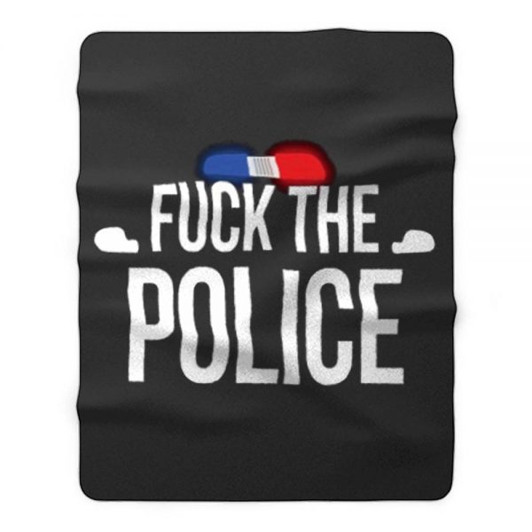 Fuck The Police Siren Fleece Blanket