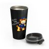 Fuck the Police Cat Stainless Steel Travel Mug