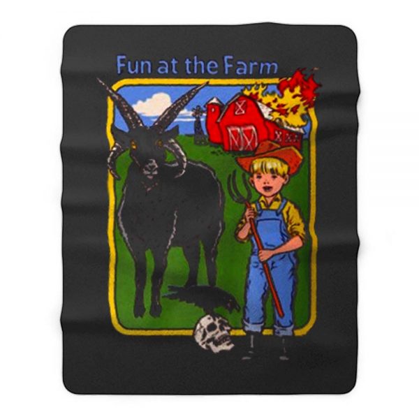 Fun At The Farm Fleece Blanket